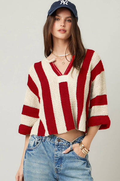 IM8711 - Vertical Striped Sweater