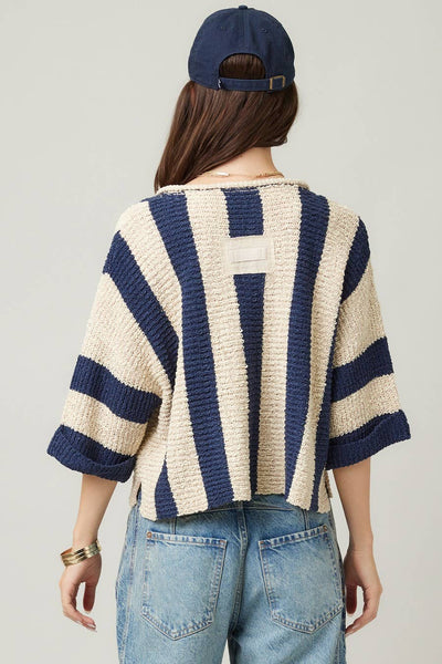 IM8711 - Vertical Striped Sweater