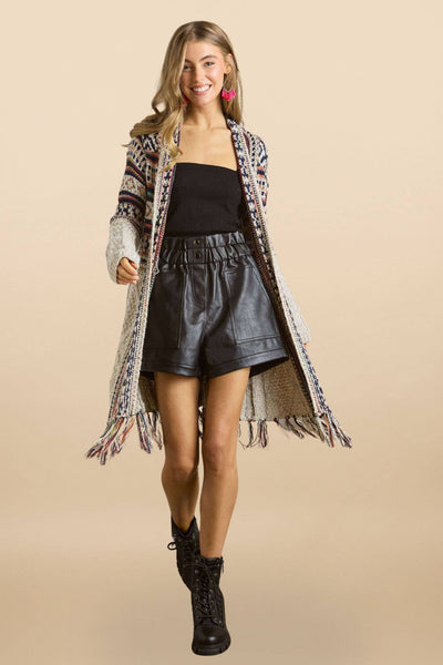 FRINGE AZTEC CARDIGAN