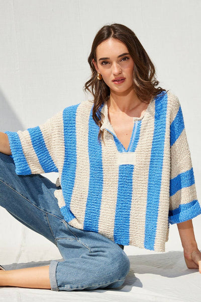 IM8711 - Vertical Striped Sweater