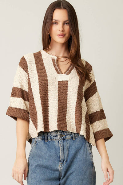 IM8711 - Vertical Striped Sweater