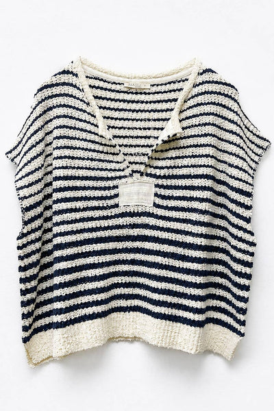 IM8815 - Striped Sleeveless Sweater