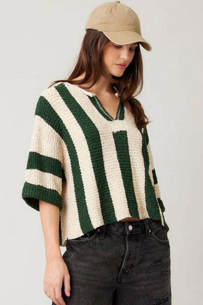 IM8711 - Vertical Striped Sweater