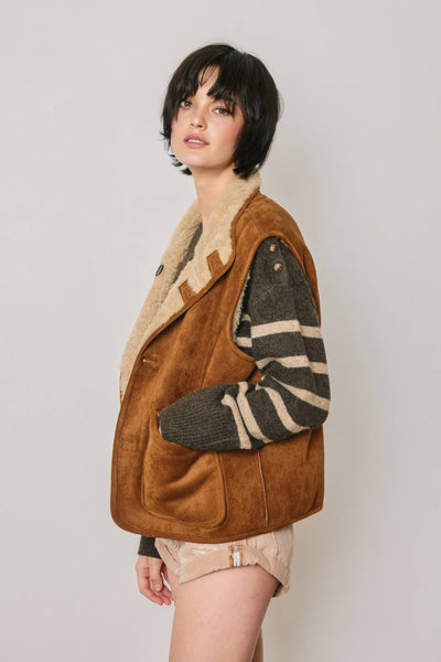 Reversible Faux Shearling Vest