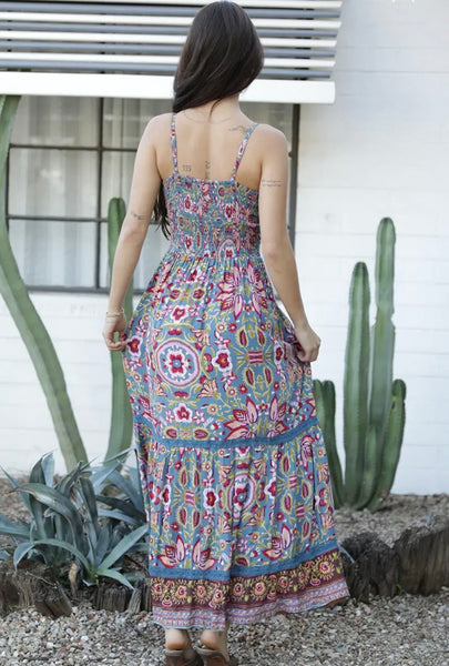 Cutout Floral Maxi