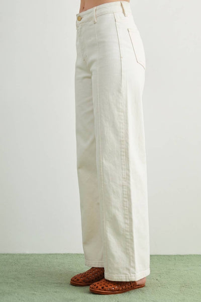 WASHED COLOR STRETCH PANTS
