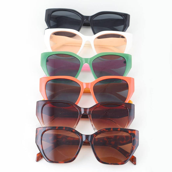 Modern Geometric Cateye Sunglasses