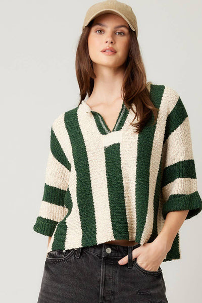 IM8711 - Vertical Striped Sweater