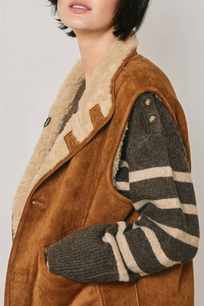 Reversible Faux Shearling Vest