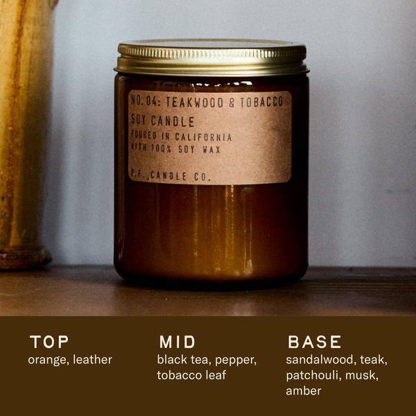 Teakwood & Tobacco - 7.2 oz Standard Candle