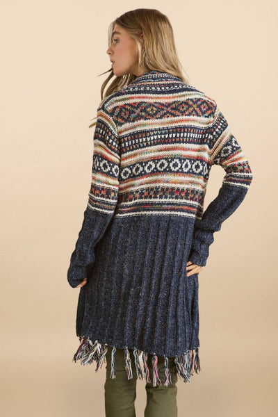 FRINGE AZTEC CARDIGAN