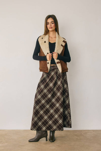 Reversible Faux Shearling Vest