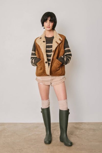 Reversible Faux Shearling Vest