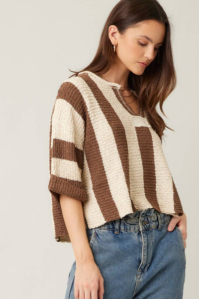 IM8711 - Vertical Striped Sweater