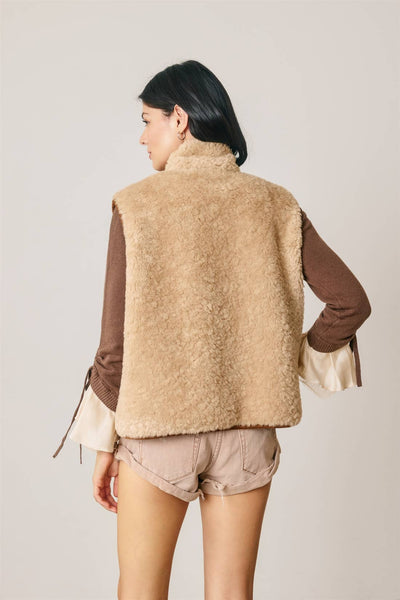 Reversible Faux Shearling Vest