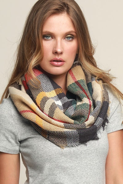 The plaid infinity scarf