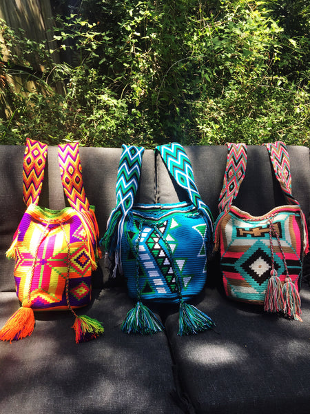 Mochila Wayuu Handwoven Bags, Handmade in Colombia - Patterns