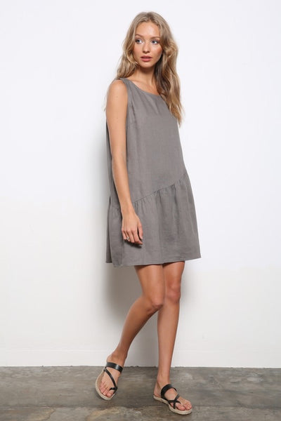 Linen Tiered Hem Dress!