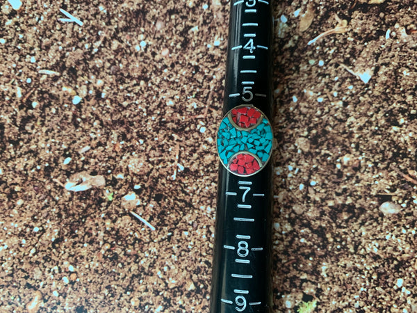 Mosaic Turq + Coral -Made in Morocco!