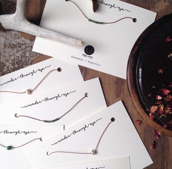 Tiny Silk Necklaces - Made In Rye