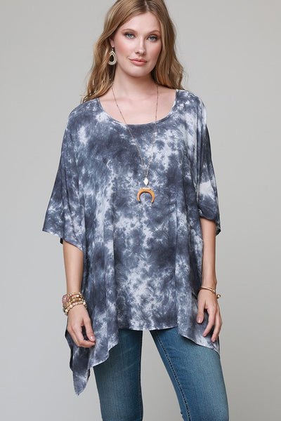 Black Tye Dye- Kaftan Top